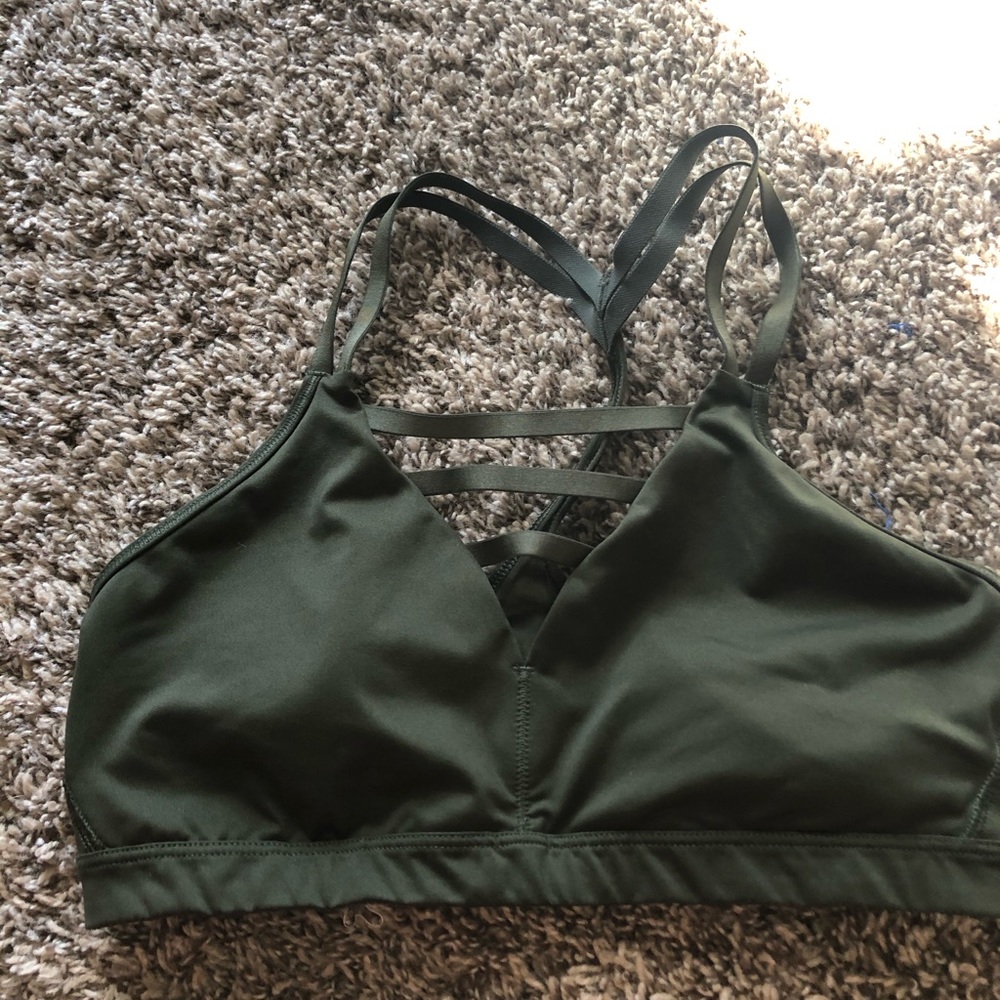 Army Green Victoria secret sports bra